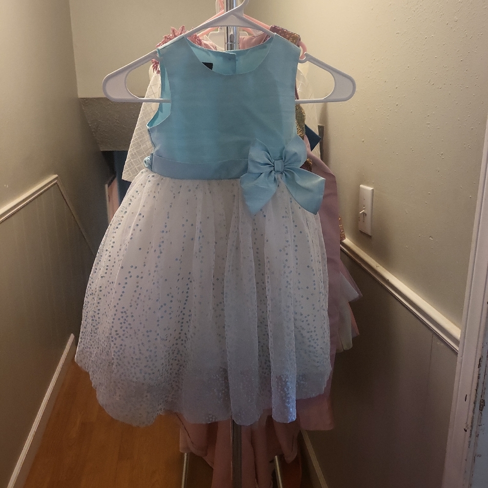 Holiday Editions Aqua and White Kids Dance Costume